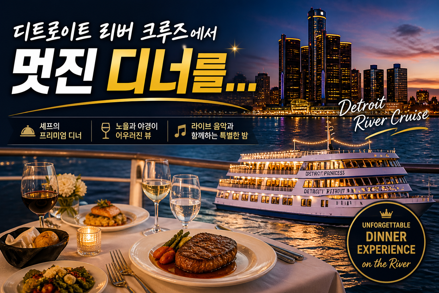 디트로이트 리버 크루즈 소개